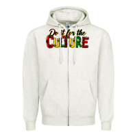 Oatmeal Heather do it for the culture juneteenth Zipper Hoodie - HRA Design Shop