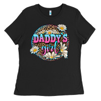 Black daddy's girl Ladies Tee - AdoDesignShop