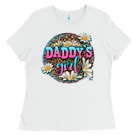 White daddy's girl Ladies Tee - AdoDesignShop