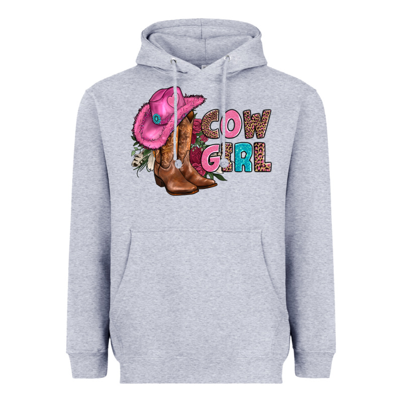 Valentine Day Boots Hat And Roses Heavyweight Hoodie by AdoDesignShop | Teevron