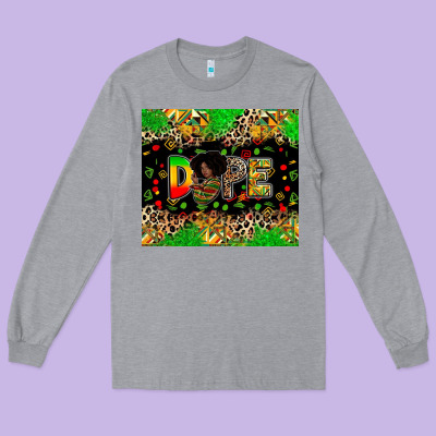 Dope Juneteenth Long Sleeve Tee Designed By Zillion Design Studio