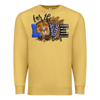 Antique Gold For The Love Of The Lions Premium Sweatshirt - LillyAllenDesigns