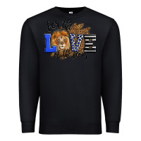 Black For The Love Of The Lions Premium Sweatshirt - LillyAllenDesigns