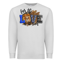 Dove Grey For The Love Of The Lions Premium Sweatshirt - LillyAllenDesigns