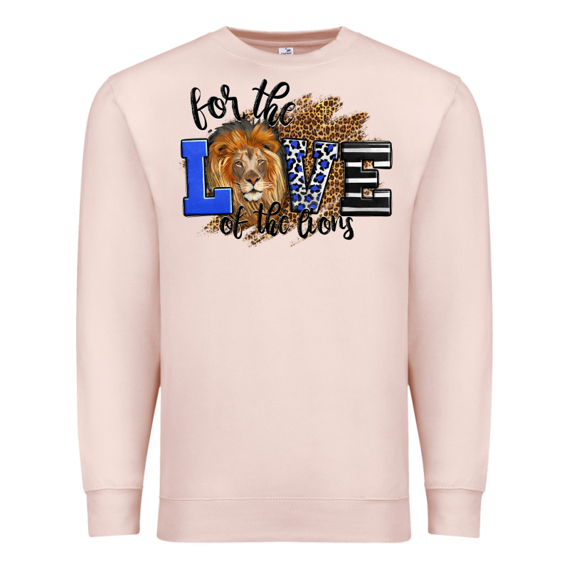For The Love Of The Lions Premium Sweatshirt by LillyAllenDesigns | Teevron