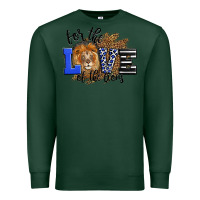 Sports Green For The Love Of The Lions Premium Sweatshirt - LillyAllenDesigns