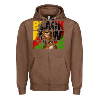 Chestnut black mom magic juneteenth Zipper Hoodie - HRA Design Shop