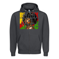 Smoke black mom magic juneteenth Zipper Hoodie - HRA Design Shop
