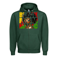 Sports Green black mom magic juneteenth Zipper Hoodie - HRA Design Shop
