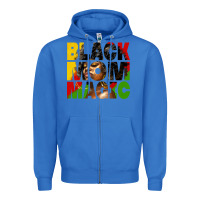 True Royal black mom magic juneteenth Zipper Hoodie - HRA Design Shop