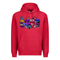Cardinal gaming coffee cups Premium Hoodie - NancyCooperArtShop