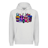 Dove Grey gaming coffee cups Premium Hoodie - NancyCooperArtShop