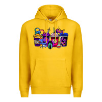 Lemon gaming coffee cups Premium Hoodie - NancyCooperArtShop