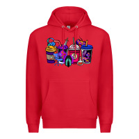 Red gaming coffee cups Premium Hoodie - NancyCooperArtShop