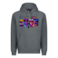 Rock gaming coffee cups Premium Hoodie - NancyCooperArtShop