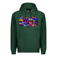 Sports Green gaming coffee cups Premium Hoodie - NancyCooperArtShop