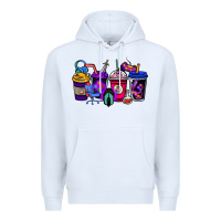White gaming coffee cups Premium Hoodie - NancyCooperArtShop