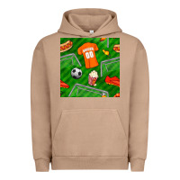 Pigment Burro soccer ball uniform and shoes seamless pattern Urban Hoodie - BundleAndBundleShop