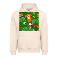 Sandshell soccer ball uniform and shoes seamless pattern Urban Hoodie - BundleAndBundleShop