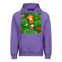 Tulip soccer ball uniform and shoes seamless pattern Urban Hoodie - BundleAndBundleShop