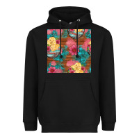 Black hatched egg easter chicks seamless pattern Heavyweight Hoodie - Artiststas