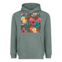 Sage hatched egg easter chicks seamless pattern Heavyweight Hoodie - Artiststas