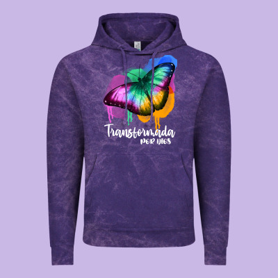 Transformada Por Dios Vintage Hoodie Designed By Jahusdesignshop