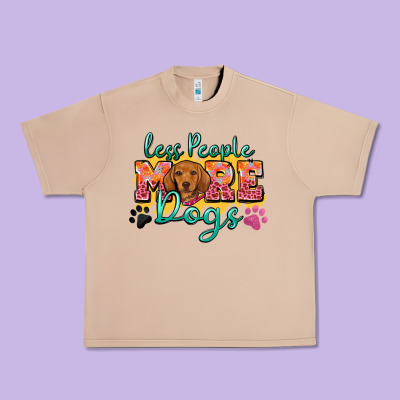 Urban Heavy Tee less people more dogs