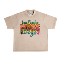 French Oak less people more dogs Urban Heavy Tee - Zillion Design Studio