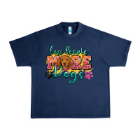 Navy less people more dogs Urban Heavy Tee - Zillion Design Studio