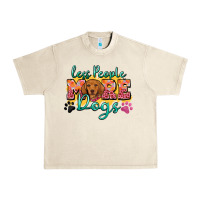 Sandshell less people more dogs Urban Heavy Tee - Zillion Design Studio