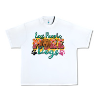 White less people more dogs Urban Heavy Tee - Zillion Design Studio