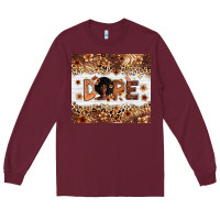 Burgundy Dope Melanin Long Sleeve Tee - Zillion Design Studio