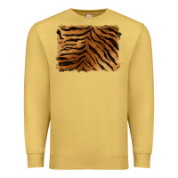 Antique Gold handdrawn tiger pattern background Premium Sweatshirt - BarkalooDesign