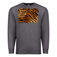 Charcoal Heather handdrawn tiger pattern background Premium Sweatshirt - BarkalooDesign