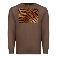 Chestnut handdrawn tiger pattern background Premium Sweatshirt - BarkalooDesign