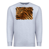 Heather Grey handdrawn tiger pattern background Premium Sweatshirt - BarkalooDesign