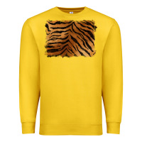 Lemon handdrawn tiger pattern background Premium Sweatshirt - BarkalooDesign
