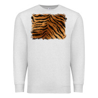 Oatmeal Heather handdrawn tiger pattern background Premium Sweatshirt - BarkalooDesign