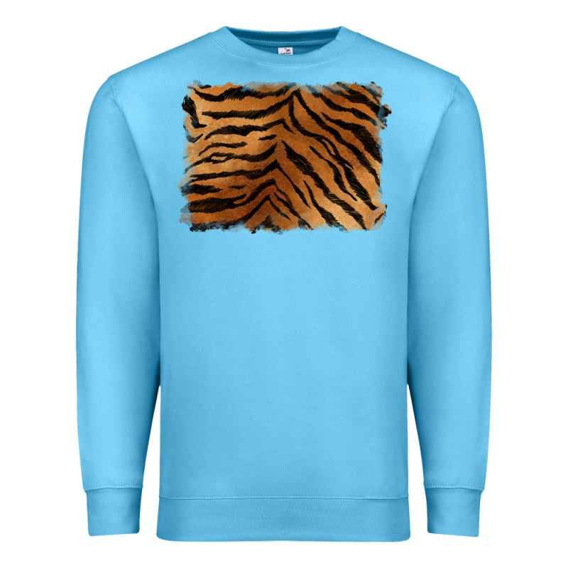 Handdrawn Tiger Pattern Background Premium Sweatshirt by BarkalooDesign | Teevron