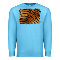 Ocean Blue handdrawn tiger pattern background Premium Sweatshirt - BarkalooDesign