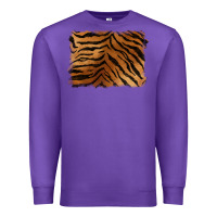 Purple handdrawn tiger pattern background Premium Sweatshirt - BarkalooDesign