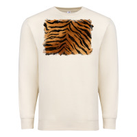 Sandshell handdrawn tiger pattern background Premium Sweatshirt - BarkalooDesign