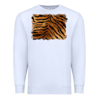 White handdrawn tiger pattern background Premium Sweatshirt - BarkalooDesign
