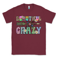 Burgundy beautiful crazy Classic Tee - CowhideDigitalArt