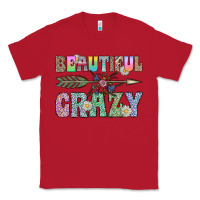 Red beautiful crazy Classic Tee - CowhideDigitalArt