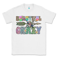White beautiful crazy Classic Tee - CowhideDigitalArt