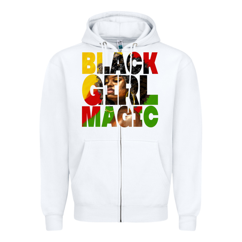 Black Girl Magic Juneteenth Zipper Hoodie by HRA Design Shop | Teevron