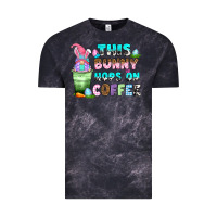Cloud Black this bunny hops on coffee Vintage Tee - Zillion Design Studio