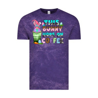 Cloud Purple this bunny hops on coffee Vintage Tee - Zillion Design Studio
